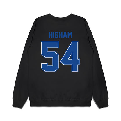 Boise State - NCAA Football : Hunter Higham - Vintage Helmet Premium Crewneck Sweatshirt-1
