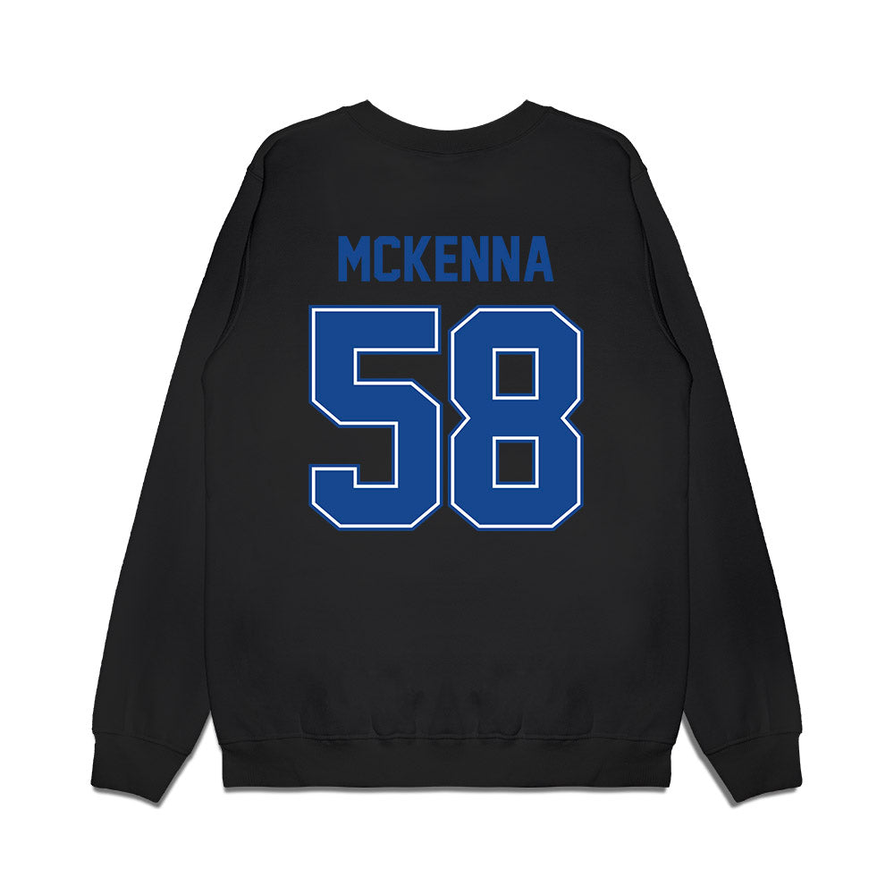Boise State - NCAA Football : Trevor Mckenna - Vintage Helmet Premium Crewneck Sweatshirt-1