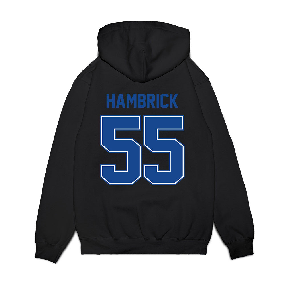 Boise State - NCAA Football : Gavin Hambrick - Vintage Helmet Premium Hooded Sweatshirt-1