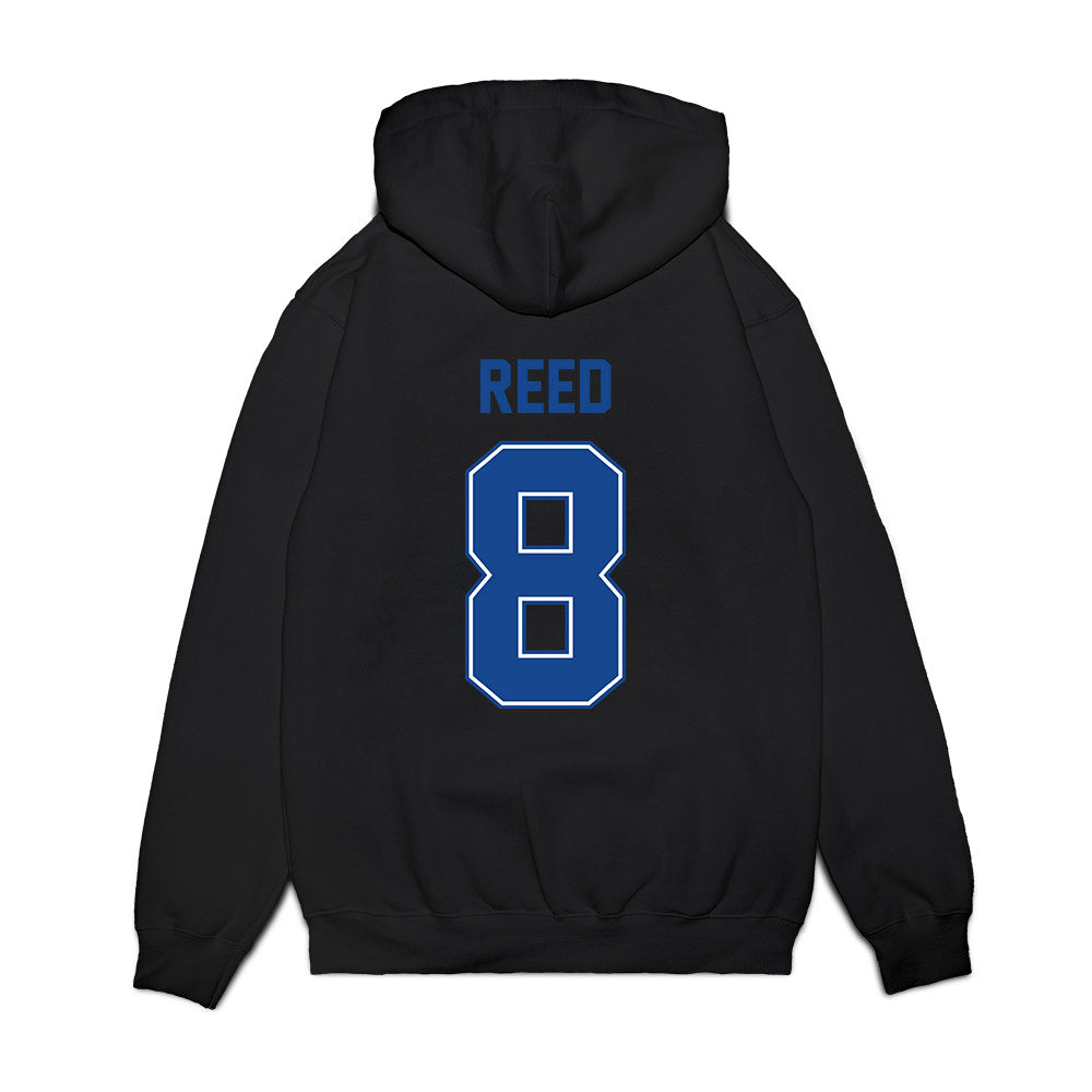 Boise State - NCAA Football : Markel Reed - Vintage Helmet Premium Hooded Sweatshirt-1
