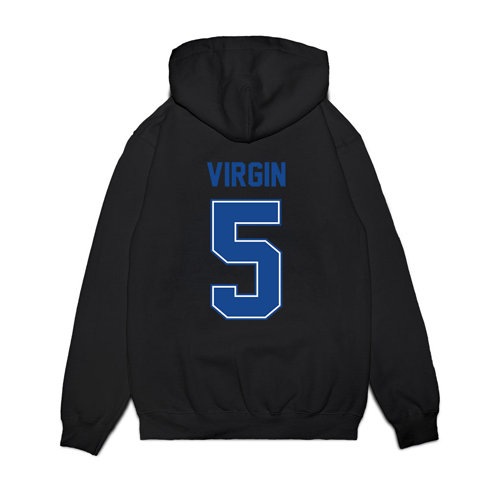 Boise State - NCAA Football : Jayden Virgin - Vintage Helmet Premium Hooded Sweatshirt-1