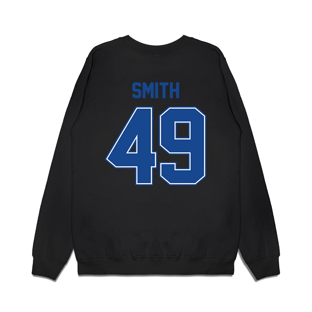 Boise State - NCAA Football : Ty Smith - Vintage Helmet Premium Crewneck Sweatshirt-1