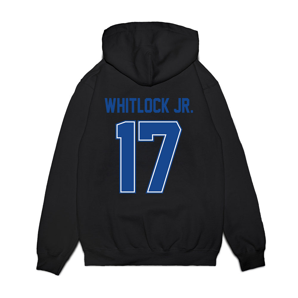 Boise State - NCAA Football : Demetric Whitlock Jr. - Vintage Helmet Premium Hooded Sweatshirt-1