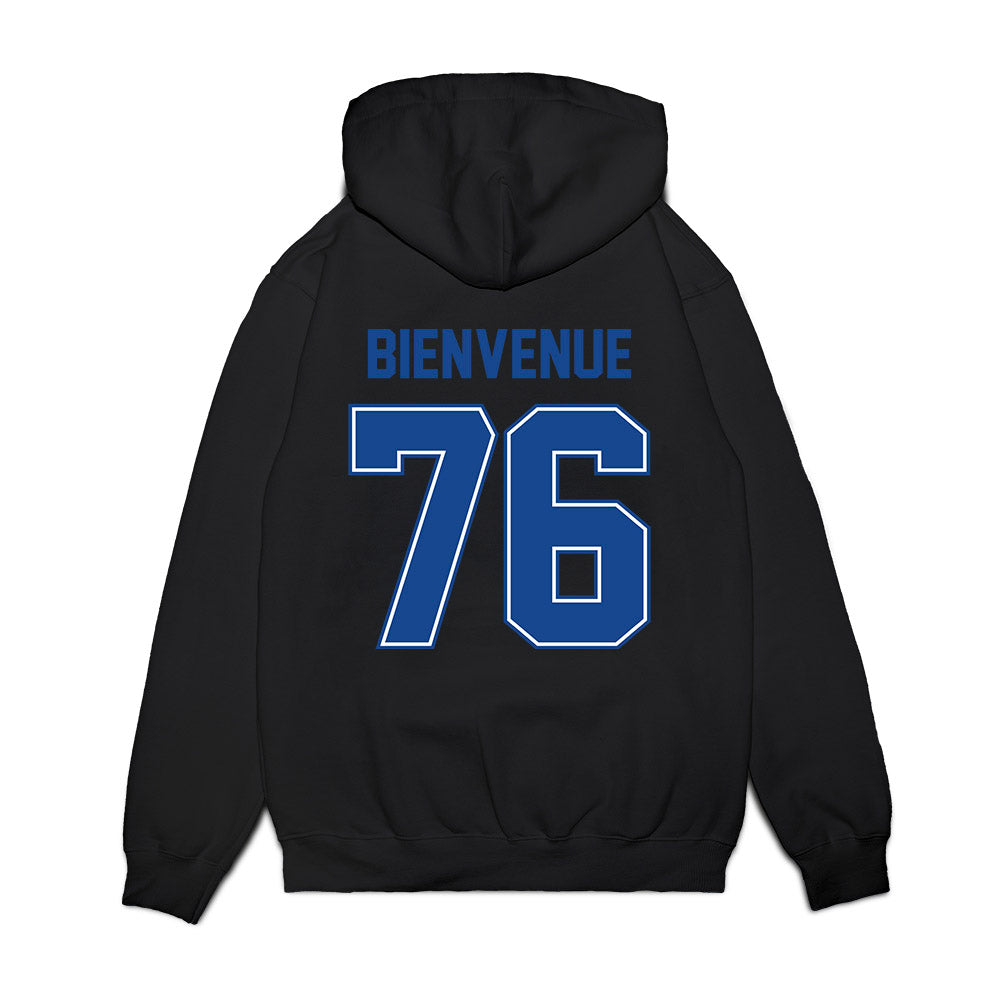 Boise State - NCAA Football : Greg Bienvenue - Vintage Helmet Premium Hooded Sweatshirt-1