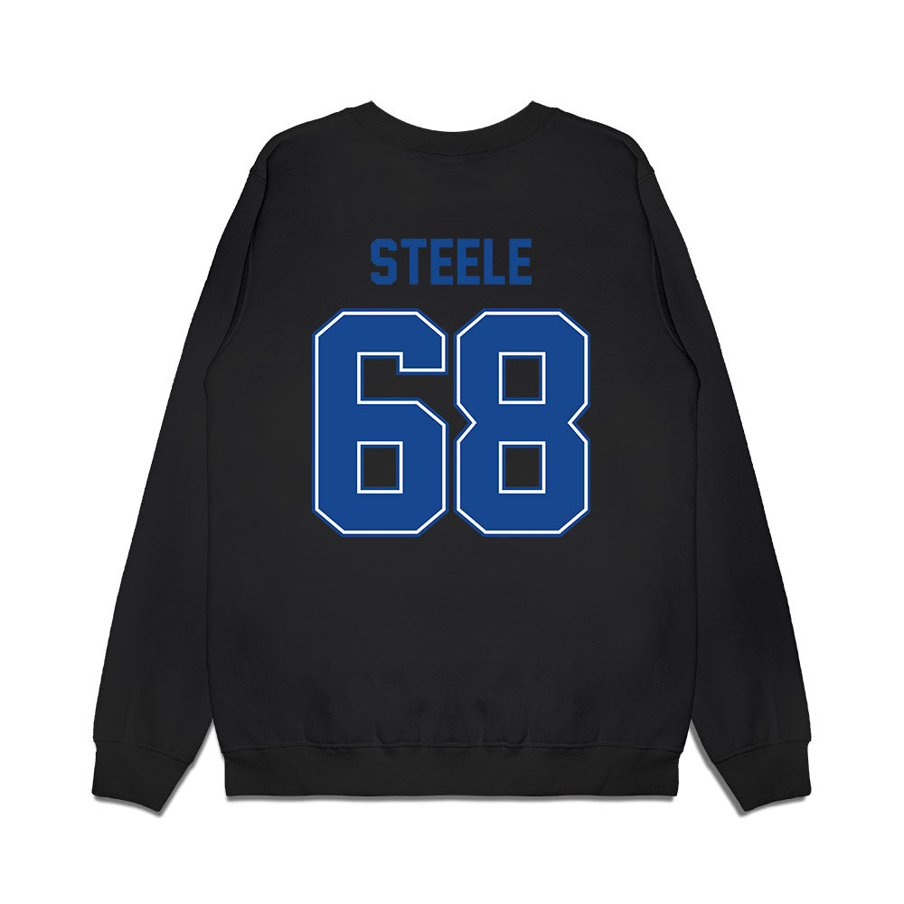 Boise State - NCAA Football : Jake Steele - Vintage Helmet Premium Crewneck Sweatshirt-1