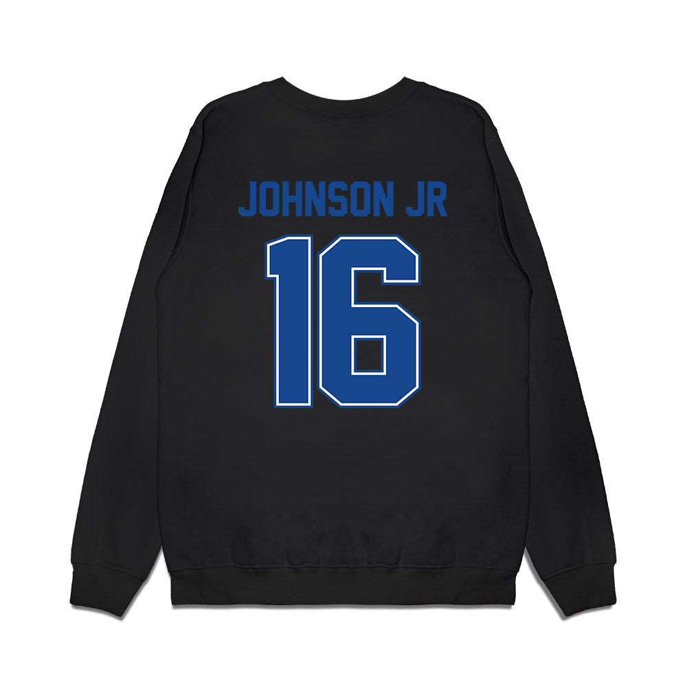 Boise State - NCAA Football : Franklyn Johnson Jr - Vintage Helmet Premium Crewneck Sweatshirt-1