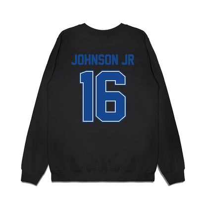 Boise State - NCAA Football : Franklyn Johnson Jr - Vintage Helmet Premium Crewneck Sweatshirt-1