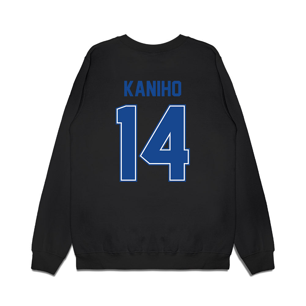 Boise State - NCAA Football : Kaonohi Kaniho - Vintage Helmet Premium Crewneck Sweatshirt-1
