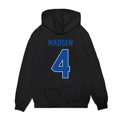 Boise State - NCAA Football : Maddux Madsen - Vintage Helmet Premium Hooded Sweatshirt-1