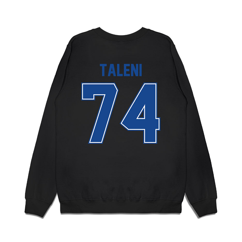 Boise State - NCAA Football : Alma Taleni - Vintage Helmet Premium Crewneck Sweatshirt-1