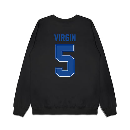 Boise State - NCAA Football : Jayden Virgin - Vintage Helmet Premium Crewneck Sweatshirt-1