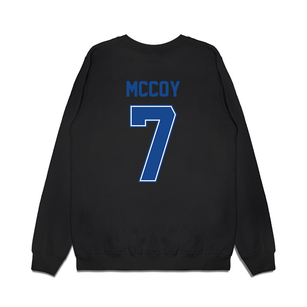 Boise State - NCAA Football : Amarion McCoy - Vintage Helmet Premium Crewneck Sweatshirt-1
