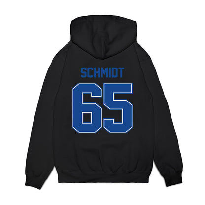 Boise State - NCAA Football : Hall Schmidt - Vintage Helmet Premium Hooded Sweatshirt-1