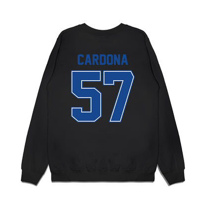 Boise State - NCAA Football : Nathan Cardona - Vintage Helmet Premium Crewneck Sweatshirt-1
