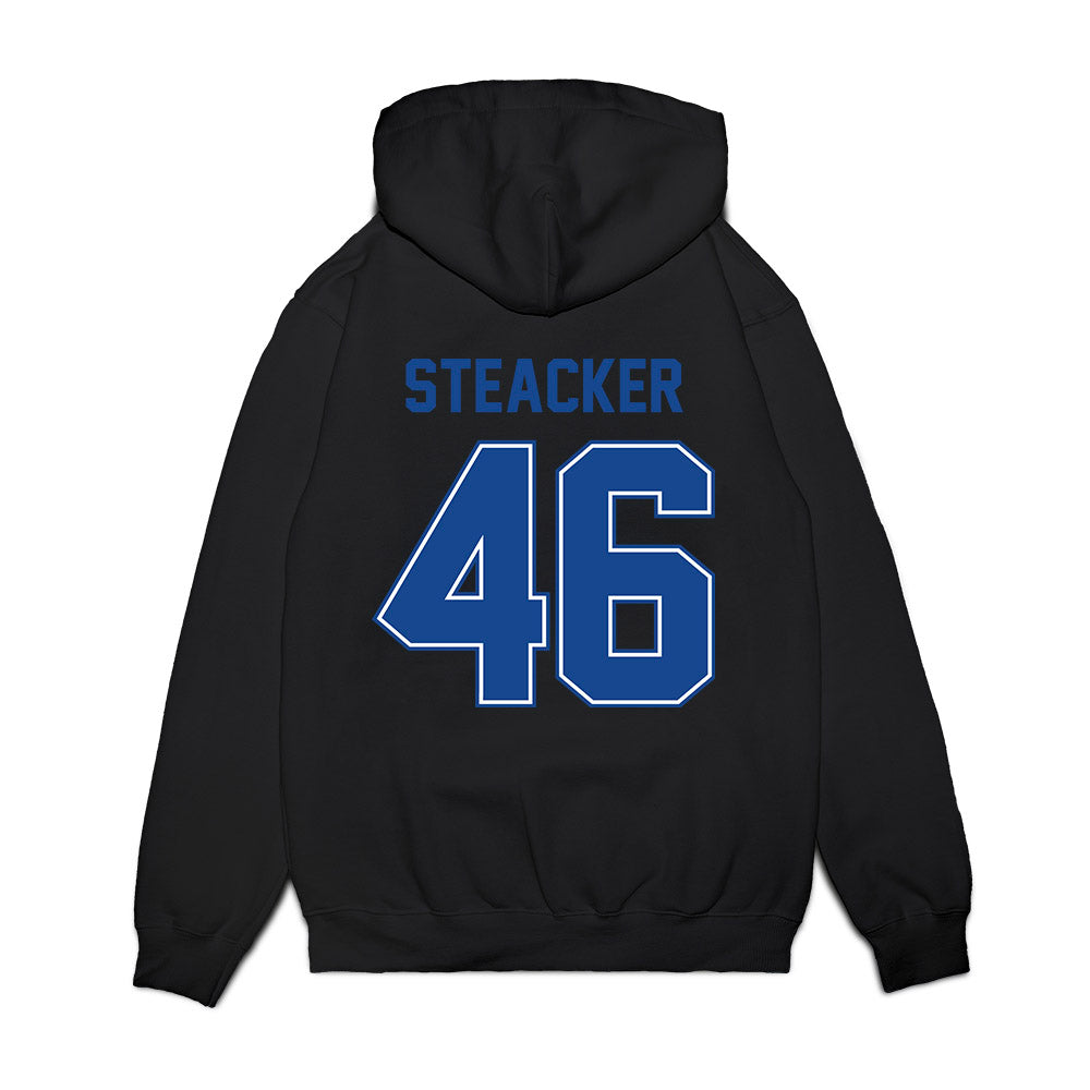 Boise State - NCAA Football : Hunter Steacker - Vintage Helmet Premium Hooded Sweatshirt-1