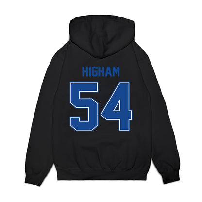 Boise State - NCAA Football : Hunter Higham - Vintage Helmet Premium Hooded Sweatshirt-1