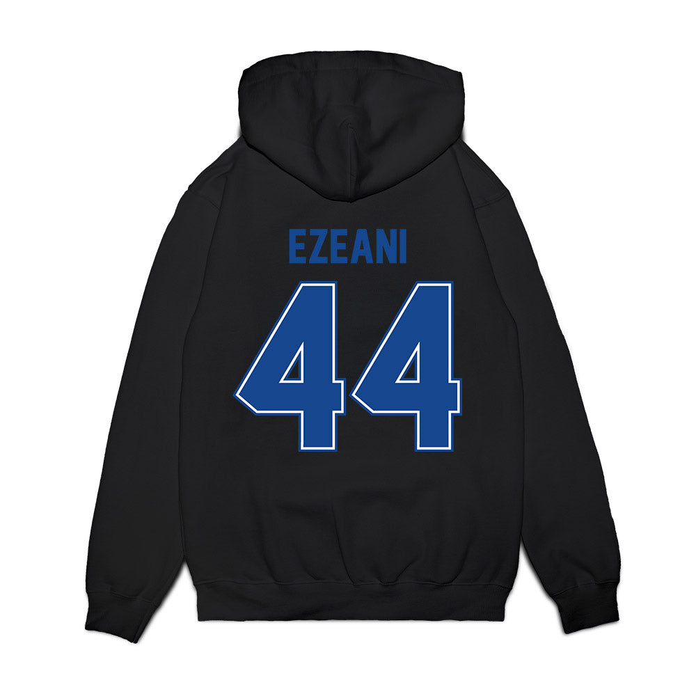 Boise State - NCAA Football : Udoka Ezeani - Vintage Helmet Premium Hooded Sweatshirt-1