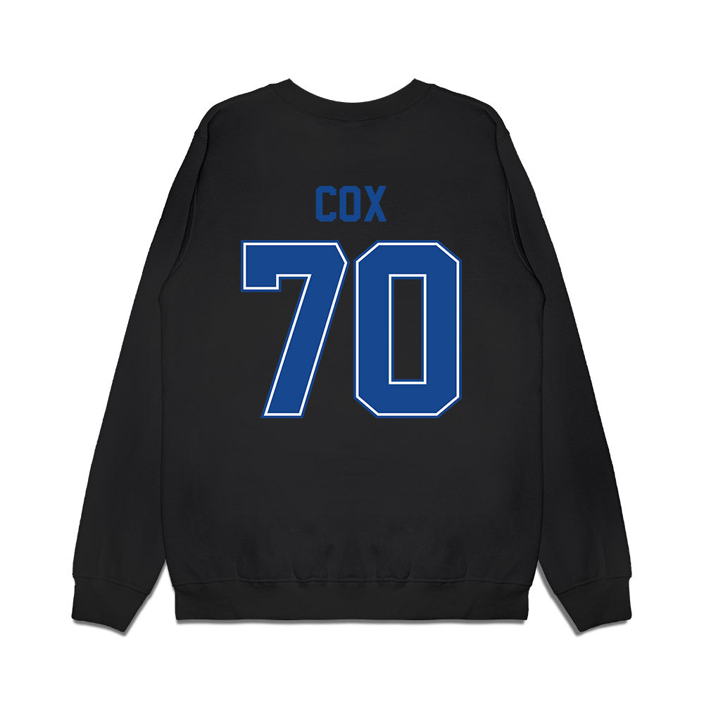 Boise State - NCAA Football : Kyle Cox - Vintage Helmet Premium Crewneck Sweatshirt-1