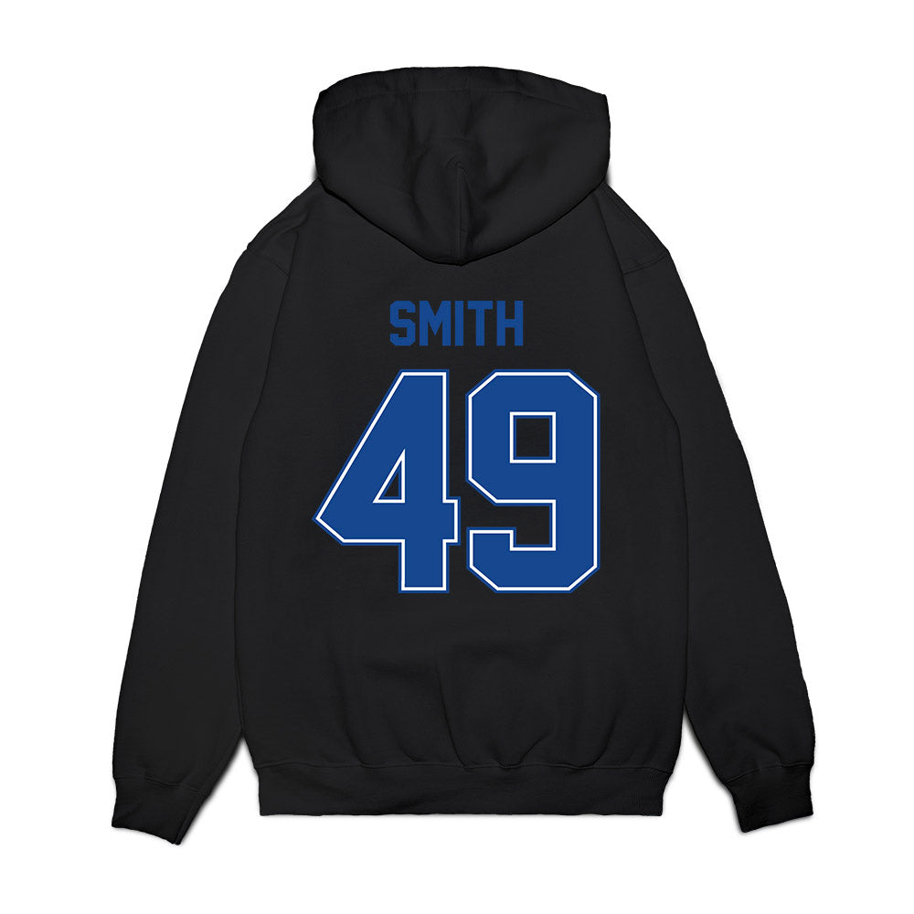 Boise State - NCAA Football : Ty Smith - Vintage Helmet Premium Hooded Sweatshirt-1