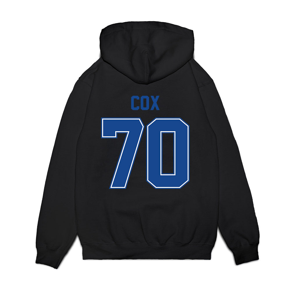 Boise State - NCAA Football : Kyle Cox - Vintage Helmet Premium Hooded Sweatshirt-1
