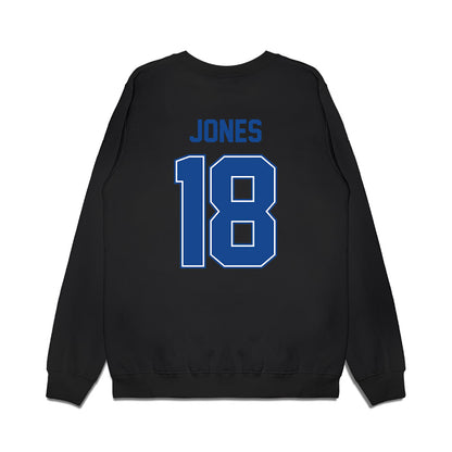 Boise State - NCAA Football : Cooper Jones - Vintage Helmet Premium Crewneck Sweatshirt-1