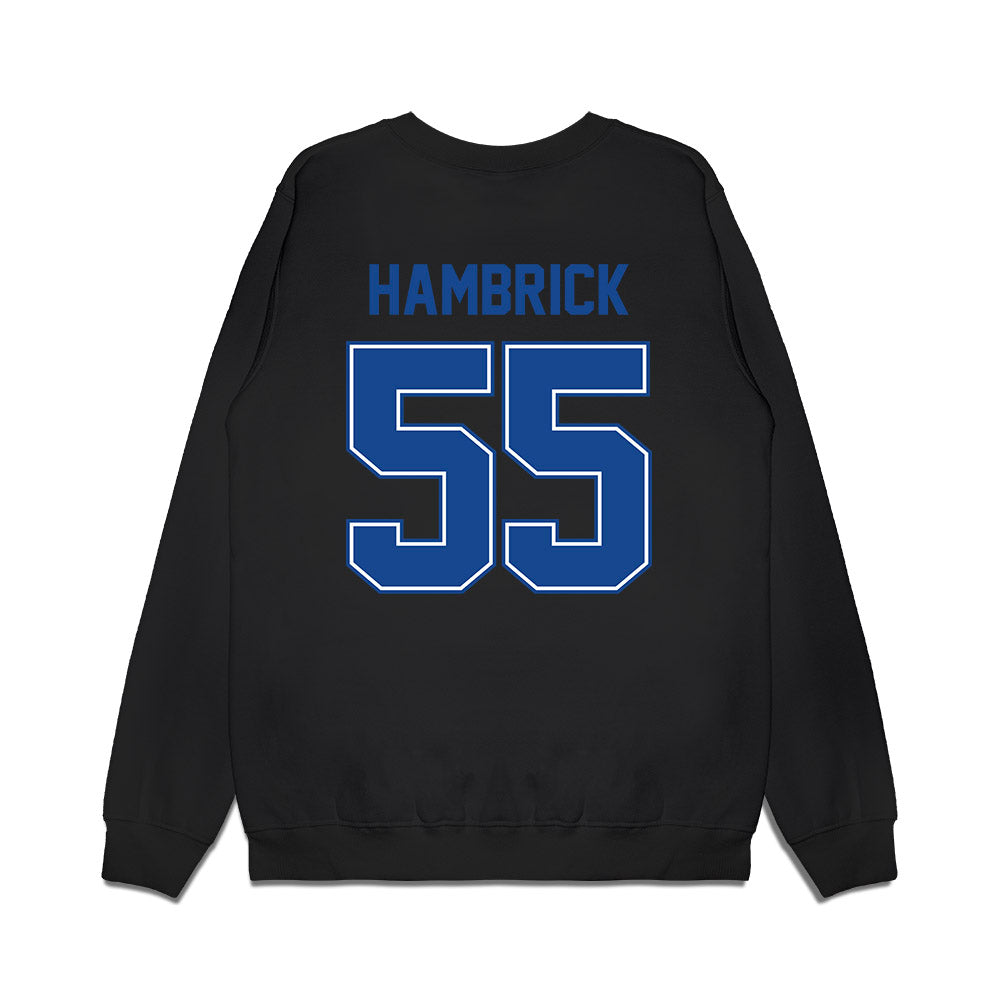Boise State - NCAA Football : Gavin Hambrick - Vintage Helmet Premium Crewneck Sweatshirt-1