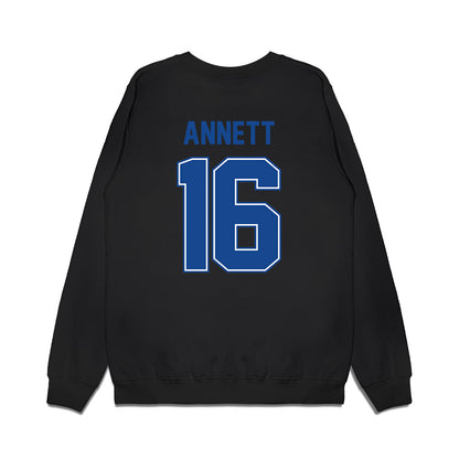 Boise State - NCAA Football : Kaleb Annett - Vintage Helmet Premium Crewneck Sweatshirt-1