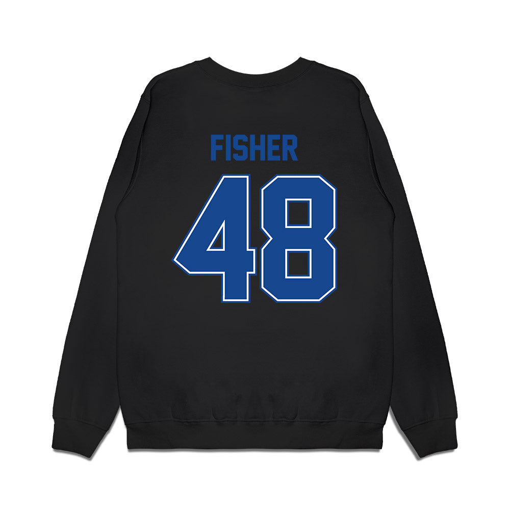 Boise State - NCAA Football : Oliver Fisher - Vintage Helmet Premium Crewneck Sweatshirt-1
