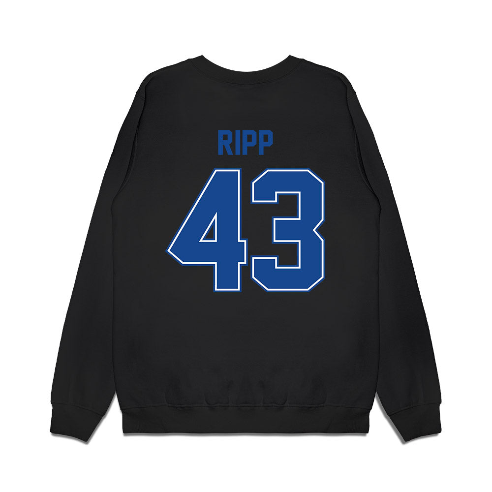 Boise State - NCAA Football : Jake Ripp - Vintage Helmet Premium Crewneck Sweatshirt-1