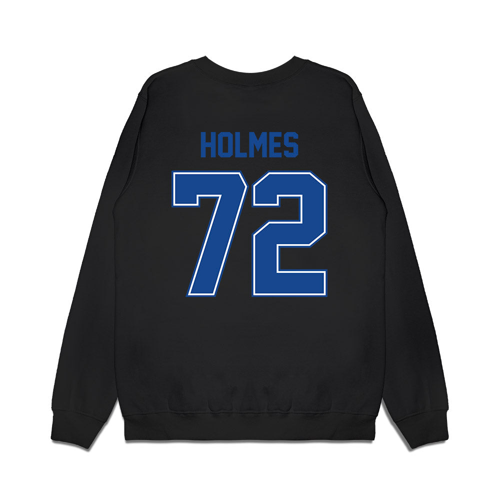 Boise State - NCAA Football : Zach Holmes - Vintage Helmet Premium Crewneck Sweatshirt-1