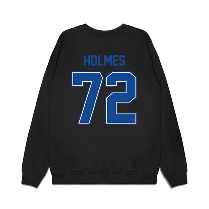 Boise State - NCAA Football : Zach Holmes - Vintage Helmet Premium Crewneck Sweatshirt-1
