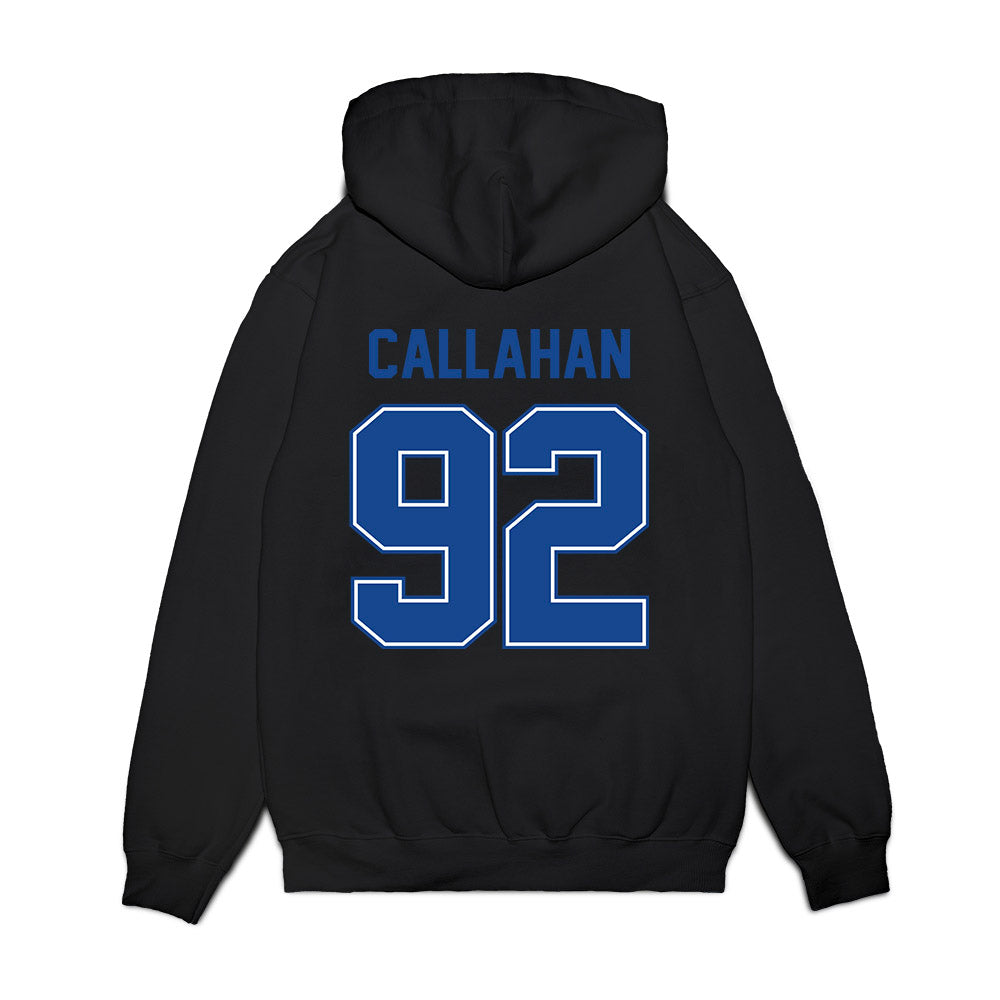 Boise State - NCAA Football : Michael Callahan - Vintage Helmet Premium Hooded Sweatshirt-1