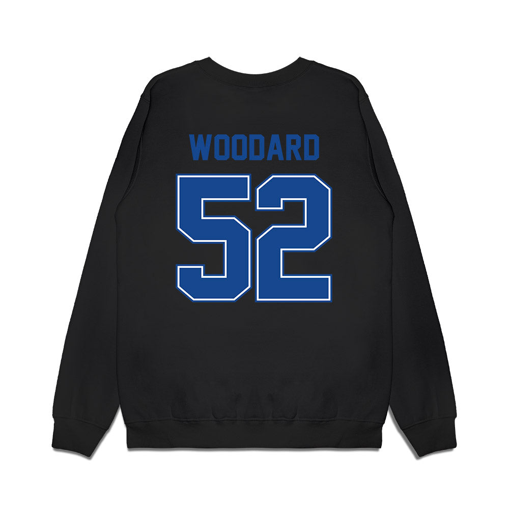 Boise State - NCAA Football : Tavion Woodard - Vintage Helmet Premium Crewneck Sweatshirt-1