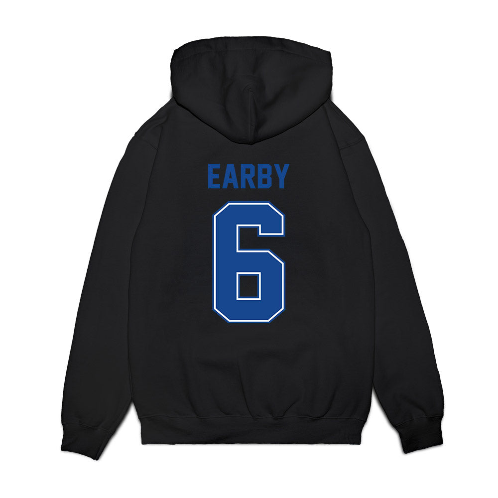Boise State - NCAA Football : Jeremiah Earby - Vintage Helmet Premium Hooded Sweatshirt-1