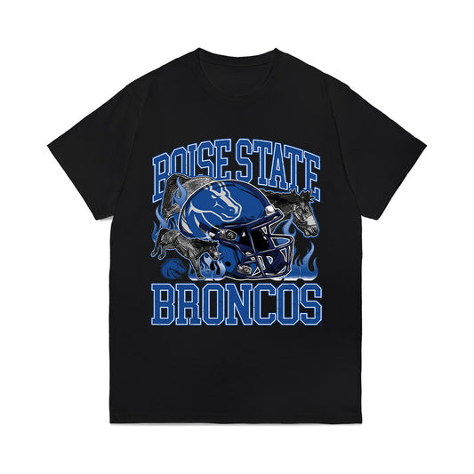 Boise State - NCAA Football : Ryker Clinger - Vintage Helmet Comfort Colors T-Shirt-0