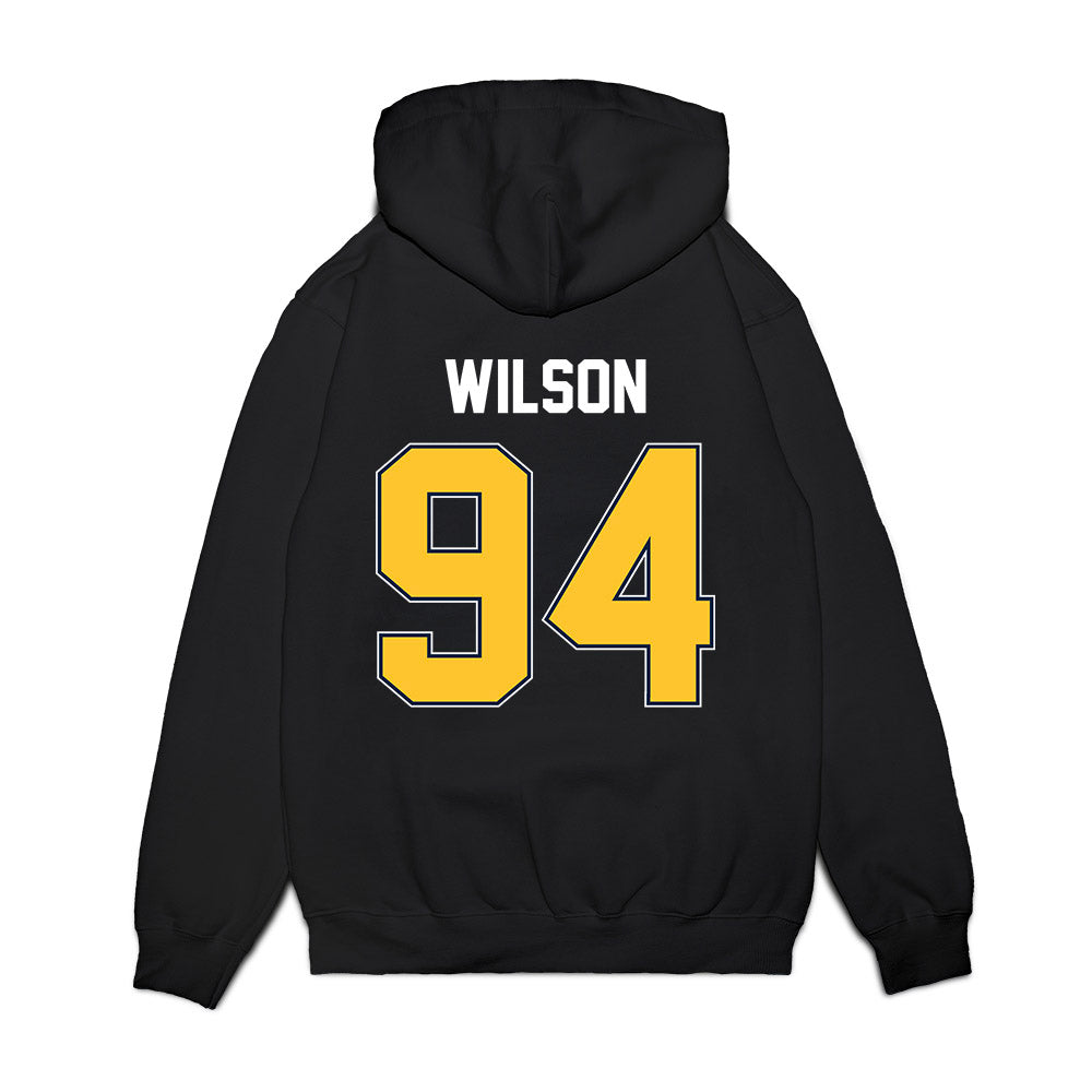 Murray State - NCAA Football : Rickshun Wilson - Vintage Helmet Premium Hooded Sweatshirt-1