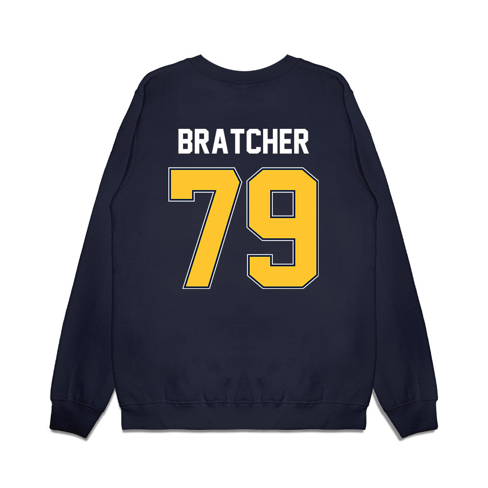 Murray State - NCAA Football : Joshua Bratcher - Vintage Helmet Premium Crewneck Sweatshirt-1