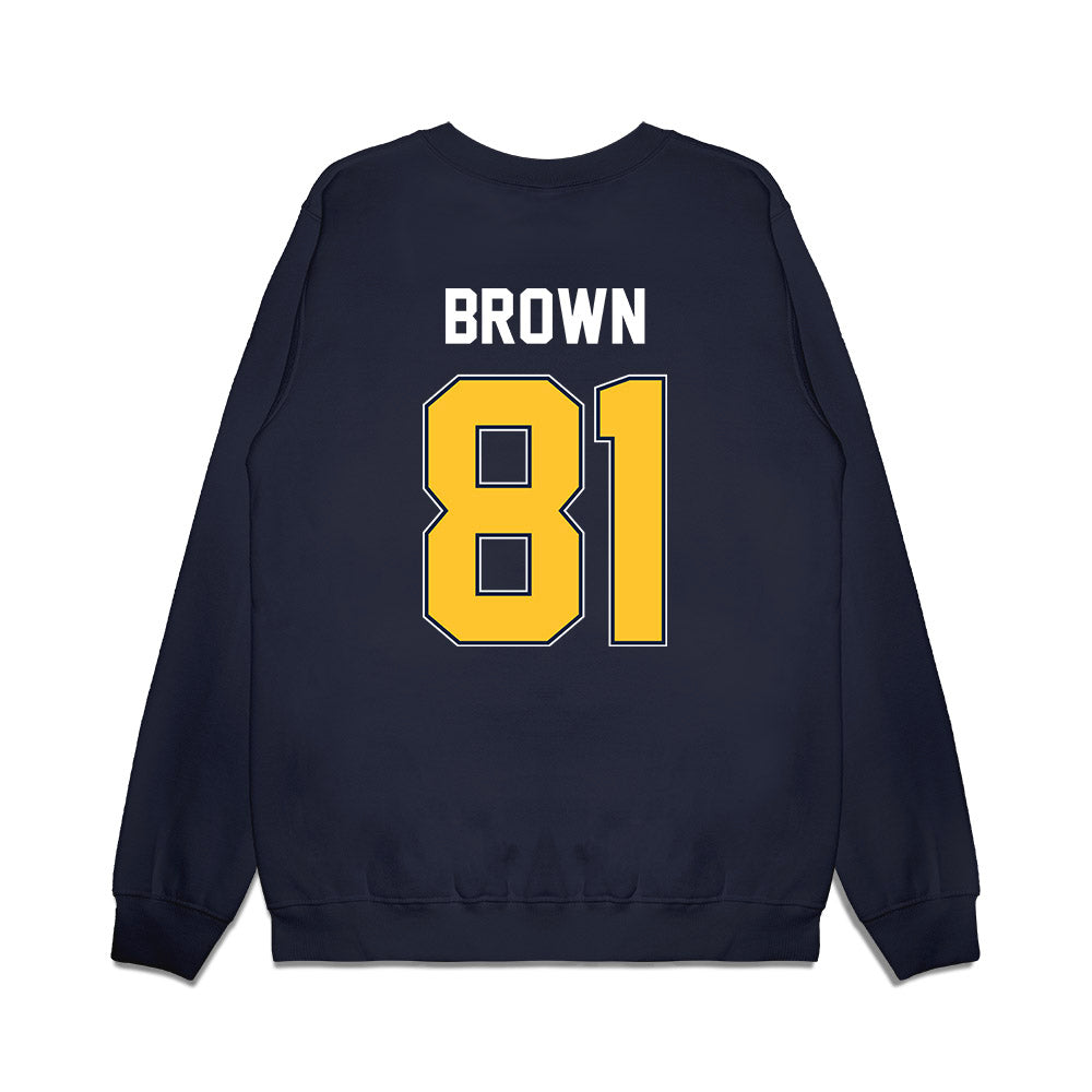 Murray State - NCAA Football : Ty Brown - Vintage Helmet Premium Crewneck Sweatshirt-1