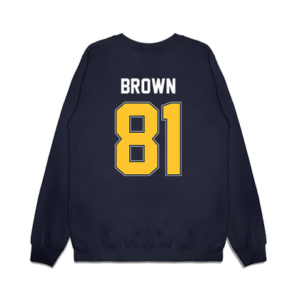 Murray State - NCAA Football : Ty Brown - Vintage Helmet Premium Crewneck Sweatshirt-1
