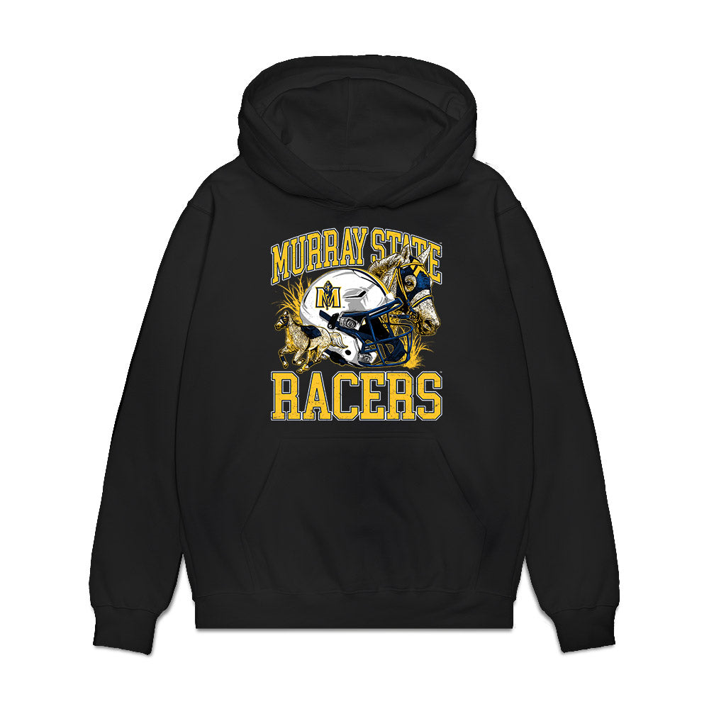 Murray State - NCAA Football : Cooper Ford - Vintage Helmet Premium Hooded Sweatshirt-0