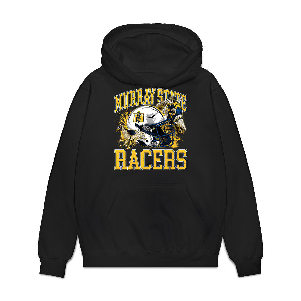 Murray State - NCAA Football : Everett Currie - Vintage Helmet Premium Hooded Sweatshirt-0