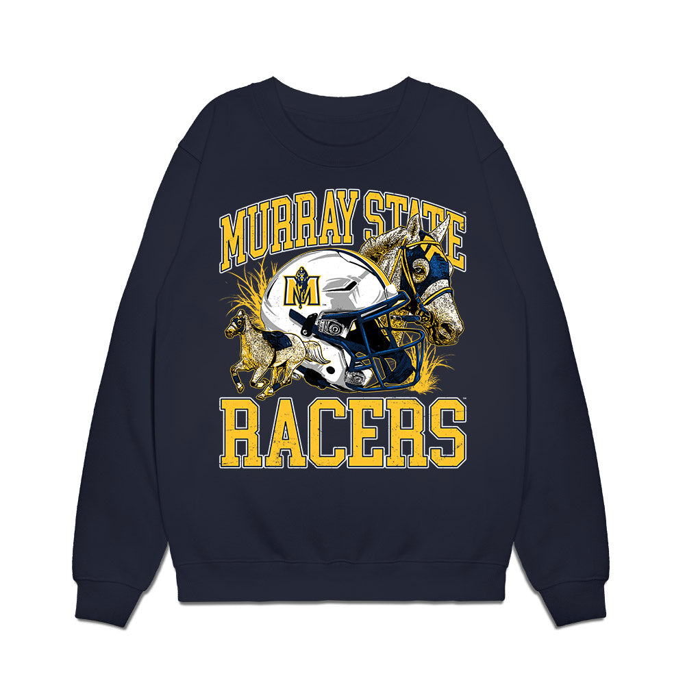 Murray State - NCAA Football : Michael Thomas Jr - Vintage Helmet Premium Crewneck Sweatshirt-0