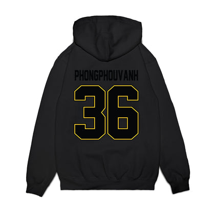 PLU - NCAA Football : Nathan Phongphouvanh - Vintage Helmet Premium Hooded Sweatshirt-1