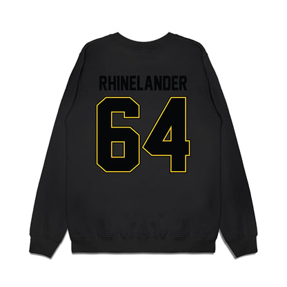 PLU - NCAA Football : Caleb Rhinelander - Vintage Helmet Premium Crewneck Sweatshirt-1