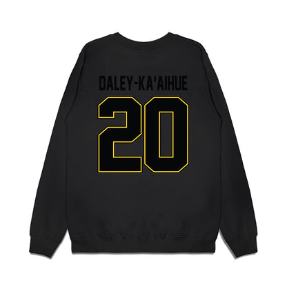PLU - NCAA Football : Rixen Daley-Ka'aihue - Vintage Helmet Premium Crewneck Sweatshirt-1