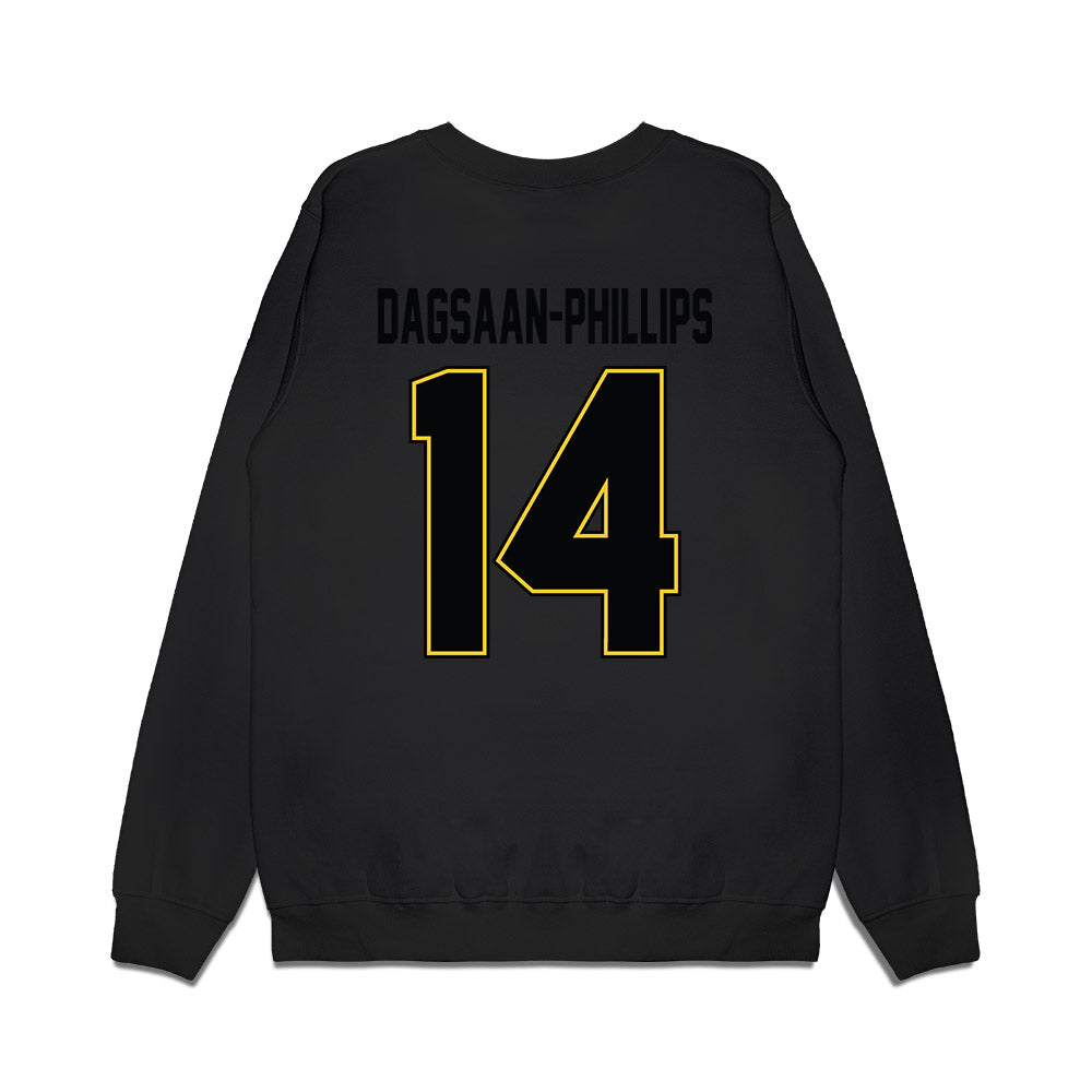 PLU - NCAA Football : Greysen Dagsaan-Phillips - Vintage Helmet Premium Crewneck Sweatshirt-1