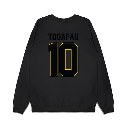 PLU - NCAA Football : Braeden Togafau - Vintage Helmet Premium Crewneck Sweatshirt-1