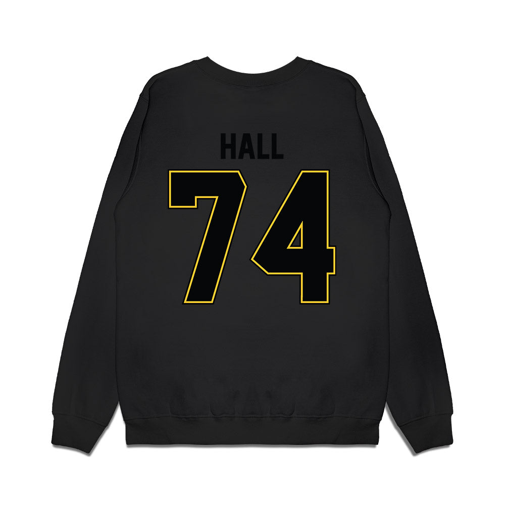 PLU - NCAA Football : Ethan Hall - Vintage Helmet Premium Crewneck Sweatshirt-1