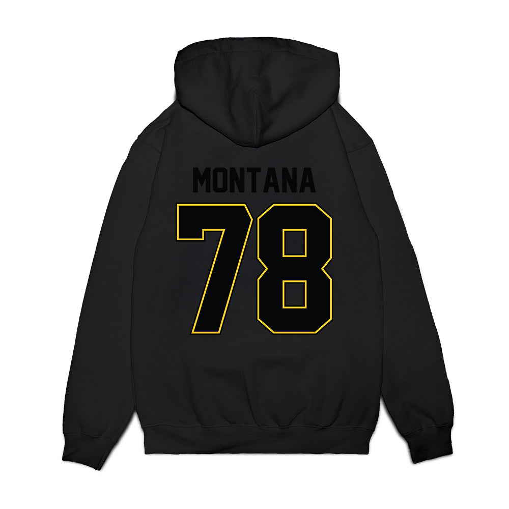 PLU - NCAA Football : Griffin Montana - Vintage Helmet Premium Hooded Sweatshirt-1