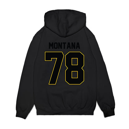 PLU - NCAA Football : Griffin Montana - Vintage Helmet Premium Hooded Sweatshirt-1
